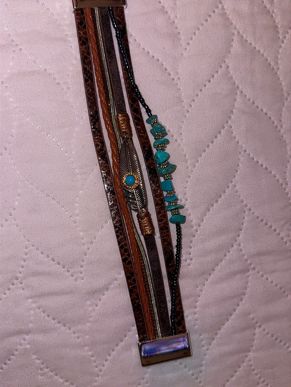 Turquoise Multi-Stack Women's Bracelet - Picture 7 of 8